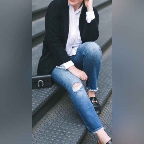 J. Crew merino wool and cotton blend sweater blazer - Picture 2 of 8